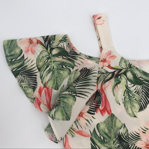 Adrienne Vittadini cold shoulder floral top - Picture 5 of 7